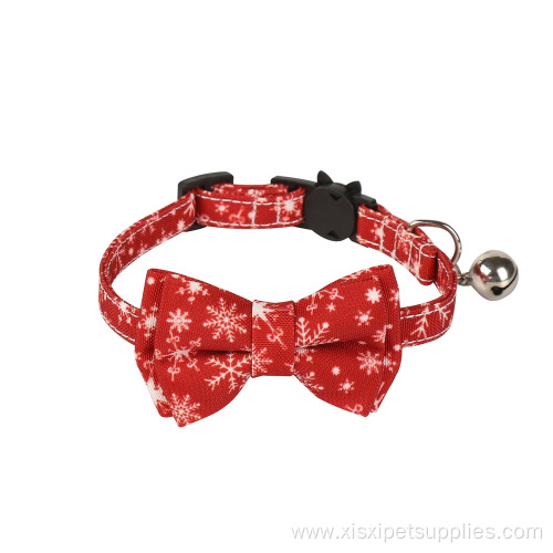 Cute Cat Collar With Bell and Bow Tie